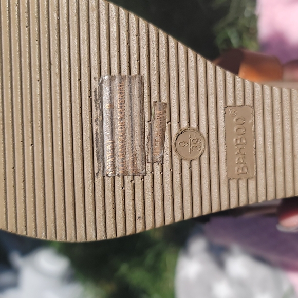 Bamboo,Wedges, size 9, brown - Picture 4 of 5